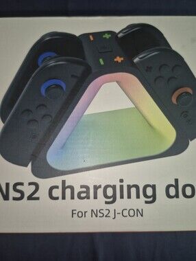 Charging Dock Station with RGB Accent - Black